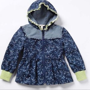 NWT Matilda Jane Navy Peplum Raincoat